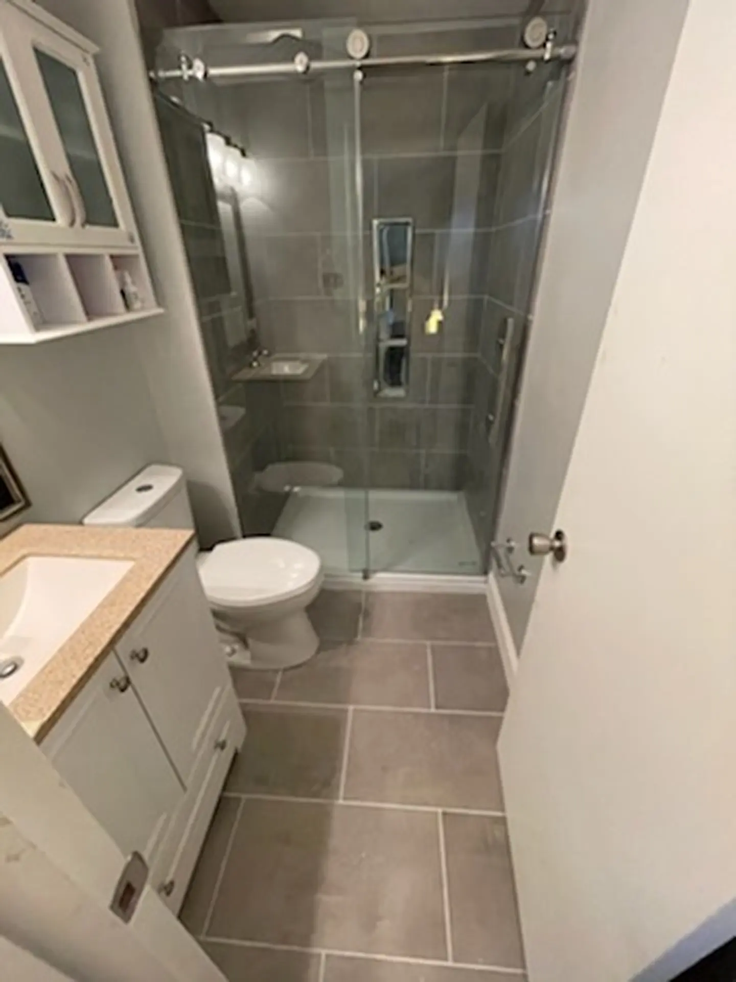 Frameless glass shower remodel