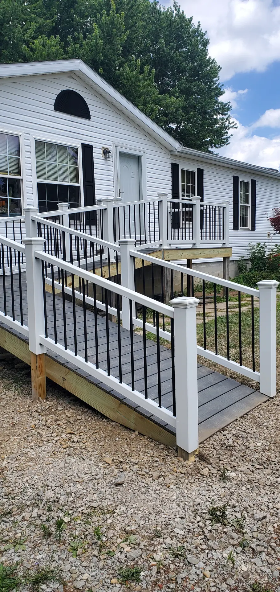 ADA ramp & front deck
