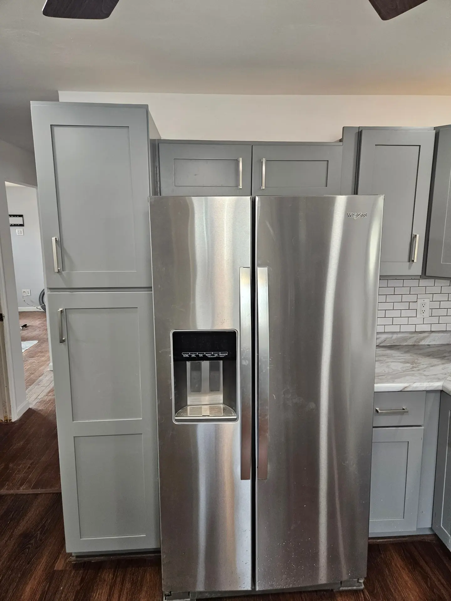 Floor-to-ceiling shaker pantry